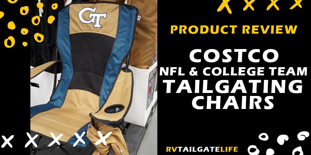 RV Tailgating product review - Costco NFL and College Team Tailgating Chairs