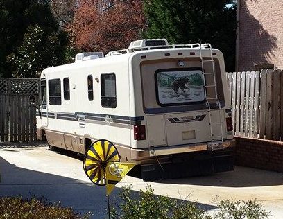 Sure is nice parking the RV in my driveway! No storage fees! And I can plug the RV into my home electrical system for power between trips!