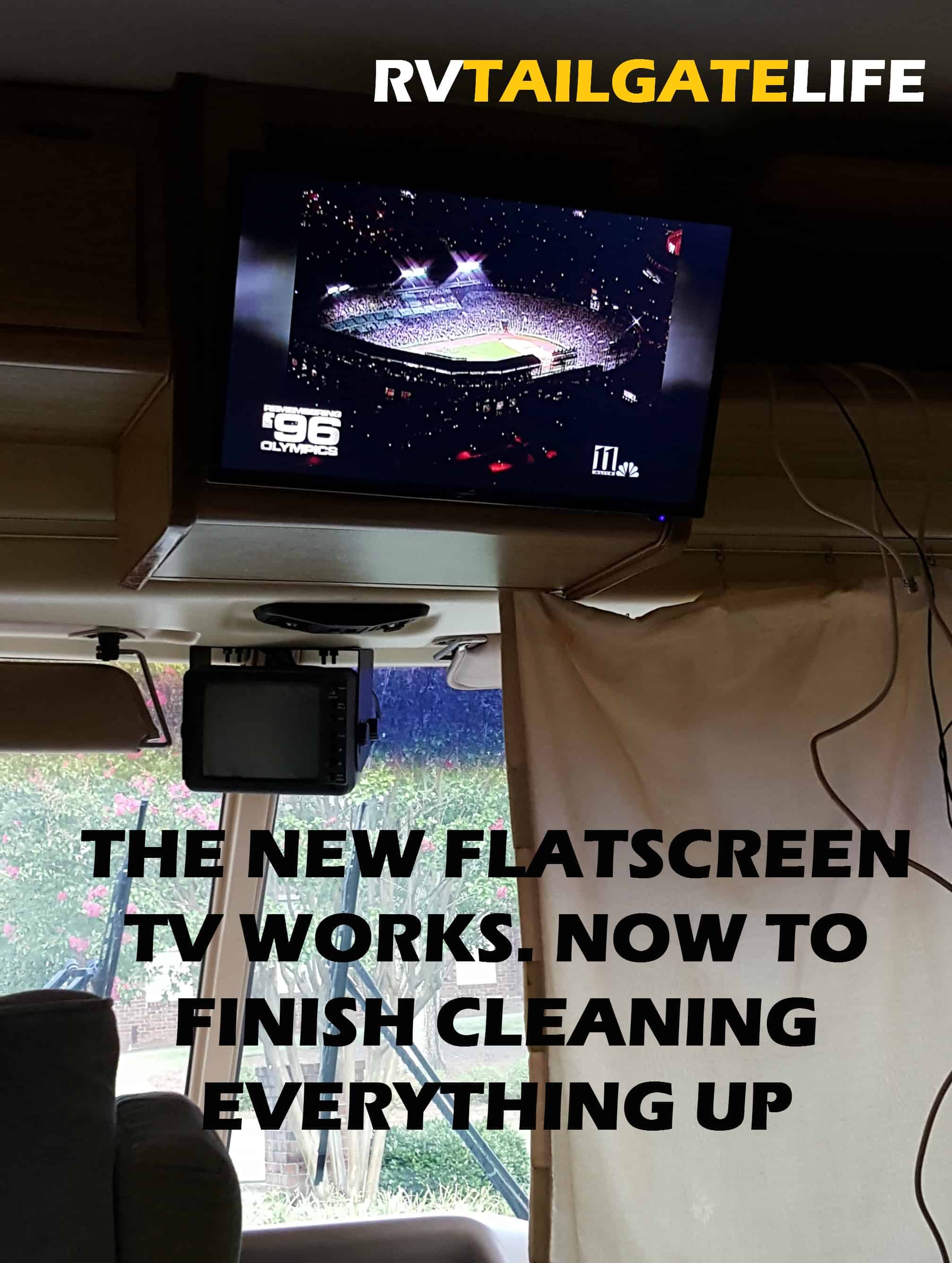 How to Upgrade to Digital Flat Screen TV in the RV RV Tailgate Life