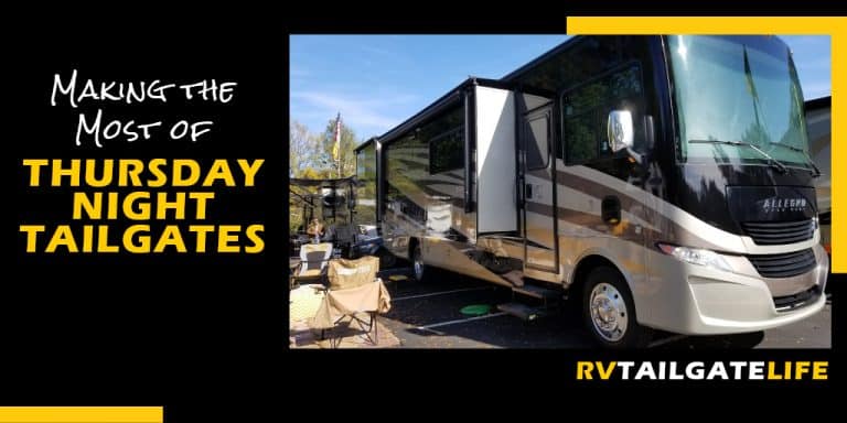 Making the Most of Thursday Night Tailgates with a RV setup for football tailgating