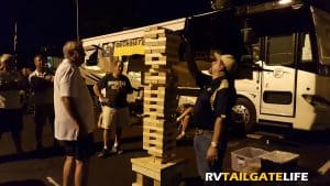 RV tailgating means it is party time!