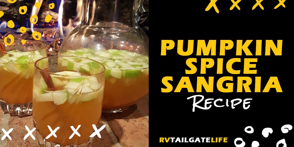 Get the recipe for Pumpkin Spice Sangria - the perfect fall football tailgating sangria recipe