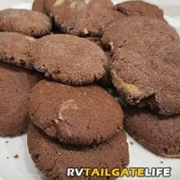 Decadent peanut butter filled chocolate cookies