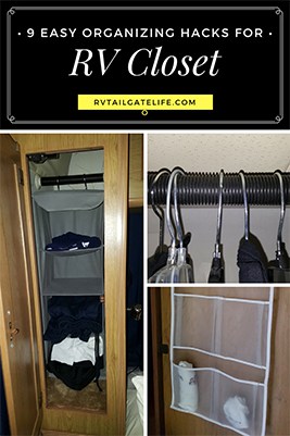 9 Easy Organizing Hacks for RV Closets to help organize your clothes in RV closets
