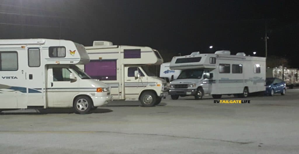 travel trailer overnight parking