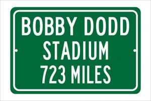 Add a sign from your tailgate to your home stadium