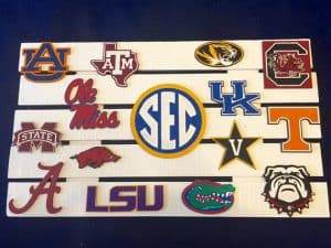 Why show off only one school when you can show off all the conference schools on one sign?