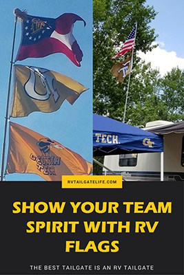 Show your team spirit with RV flags