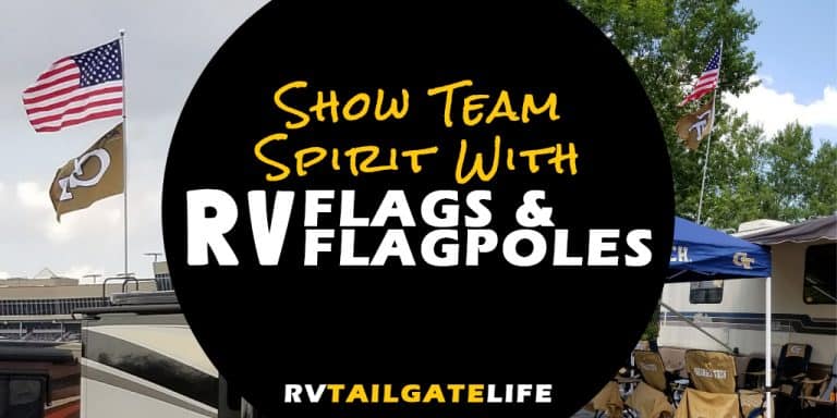 Show your team spirit with RV flags and flag poles