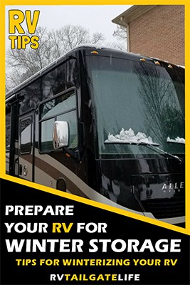 Prepare your RV for Winter Storage with these tips for winterizing your RV
