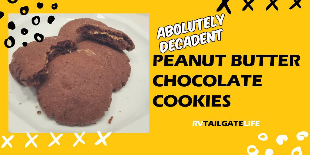 The most absolutely decadent peanut butter filled chocolate cookies ever