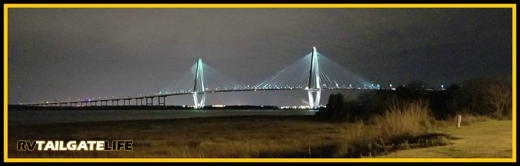 The Ravanel Bridge from Patriots Point, Charleston, South Carolina