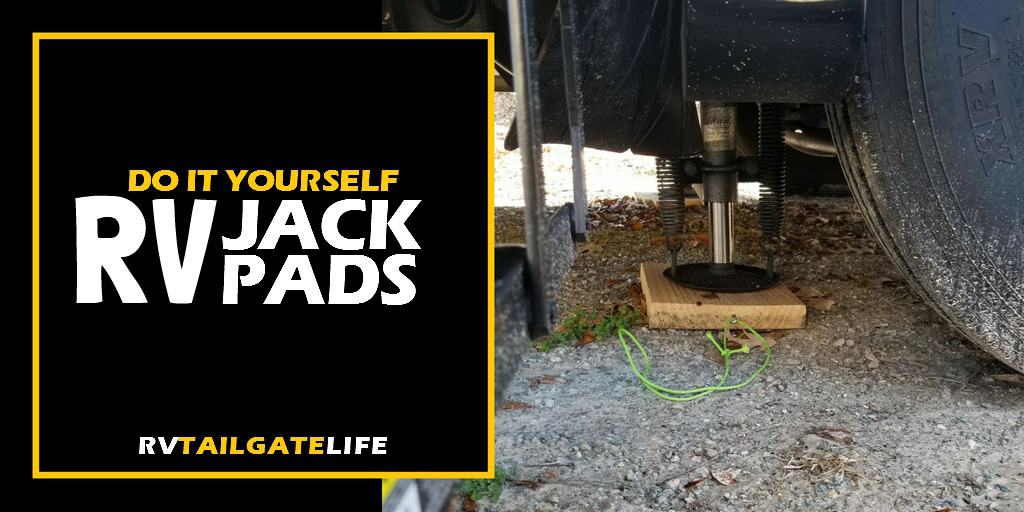 Make your own RV Jack Pads for leveling your RV while camping and protecting your jacks from mud.