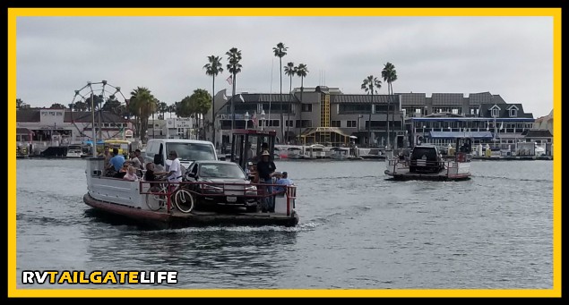 The best way to get from Newport Peninsula to Balboa Island - the Balboa Island Ferry!