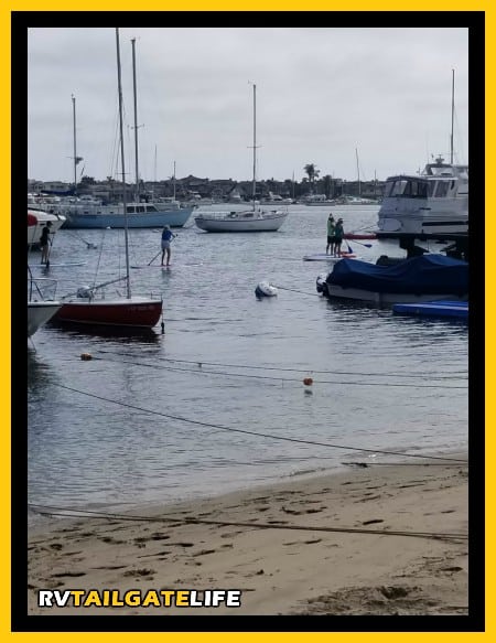 Hit the water if you are visiting Balboa Island. Whether by boat, standup paddle board, or kayak, the water is the place to be.
