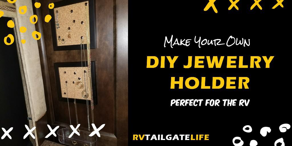 Need a creative way to organize and even display your jewelry in the RV? Make your own jewelry frames! Try this DIY jewelry organizer project perfect for the RV!