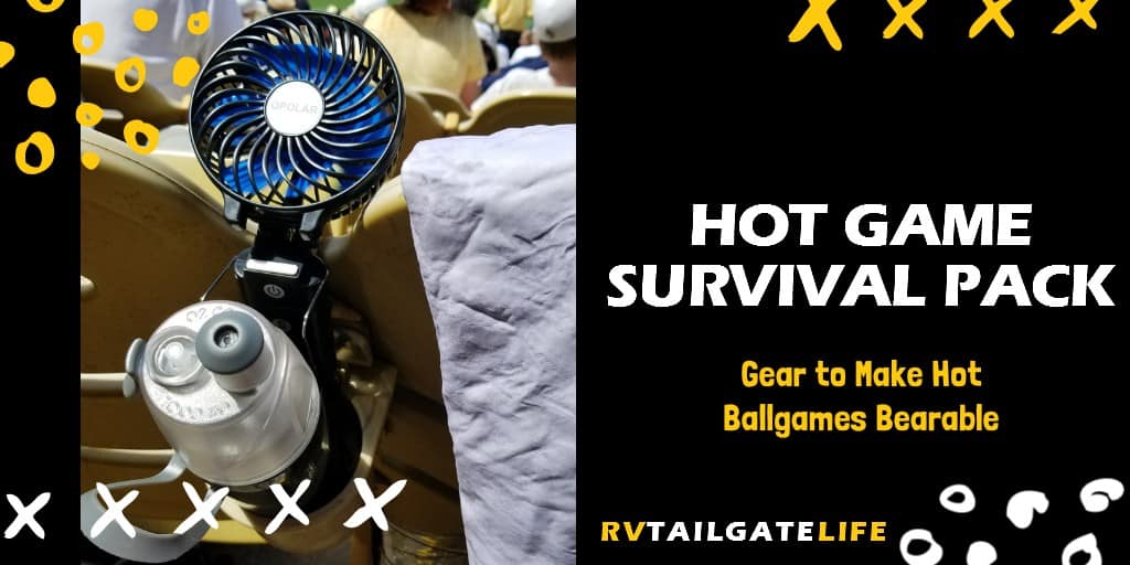 Build your own Hot Game Survival Pack - all the gear you need to make hot ballgames bearable. Survive these early football season games and stay cool!