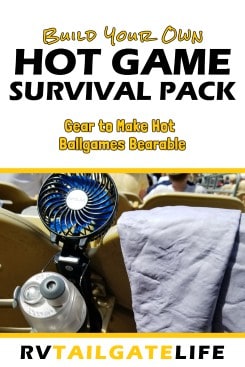 Build your own hot game survival pack for summer ballgames. Survive the heat with this gear approved by seasoned tailgaters!