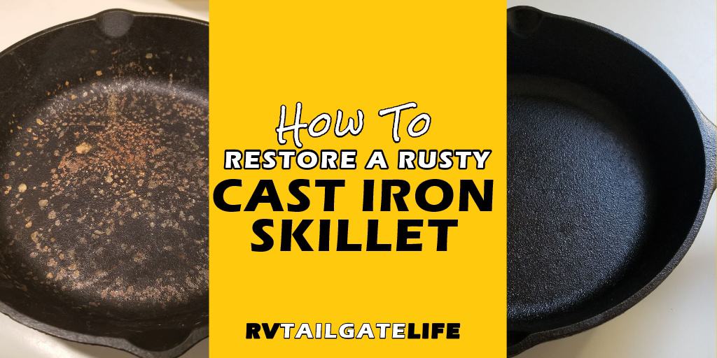 How to clean a rusty cast-iron skillet