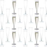 Clear Plastic Champagne Flutes