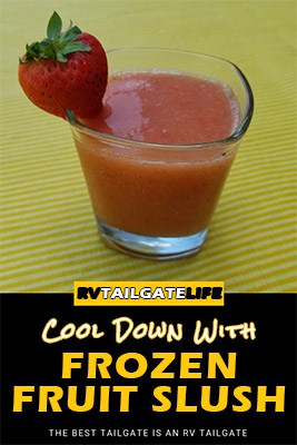 Cool Down with Frozen Fruit Slush - a perfect frozen cocktail for hot summer days
