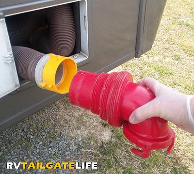 RV Sewer Hose that came with the RV Rental