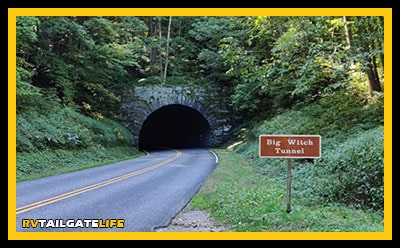 The Big Witch Tunnel at mile post 461.2 has a minimum clearance of 11 feet 3 inches, too low for a Big Rig RV