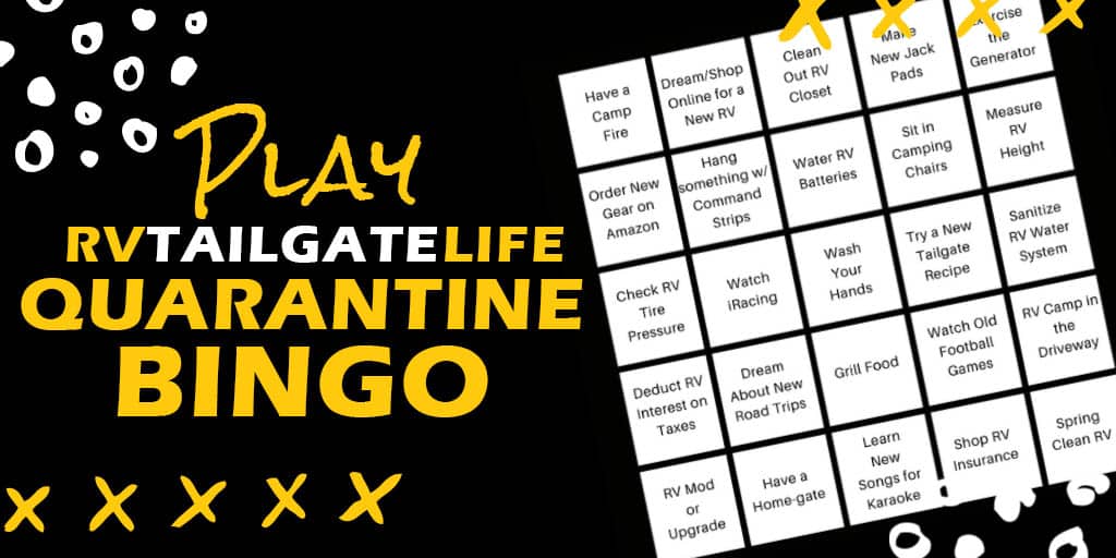 Play RV Tailgate Life Quarantine Bingo