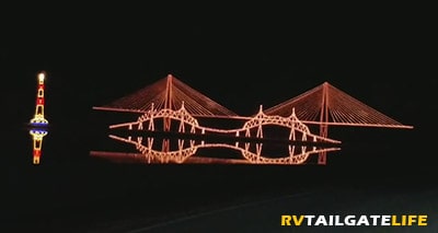 Charleston Bridges at the Festival of Lights