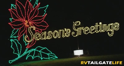 Seasons Greetings at the Charleston Festival of Lights at James Island County Park